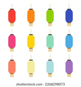 Mid Autumn Lantern Vector Set