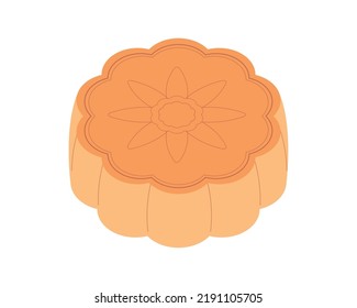 Mid Autumn Mooncake Isolated Icon