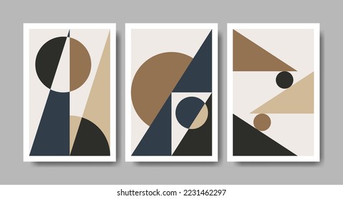 Mid century abstract boho pattern. Applicable for wall art, poster, gift card and many more. Eps 10 