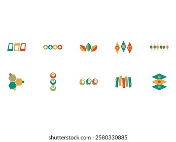 Mid Century Design Element Set