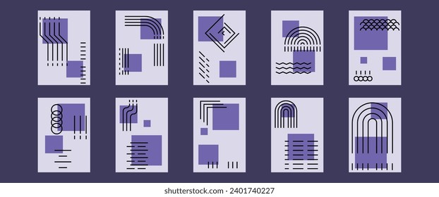 Fondo abstracto moderno de mediados de siglo