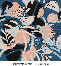 Mid century modern abstract vector seamless repeat pattern perfect for packaging and branding,statinary,home decor products, stationary, fabrics and textiles