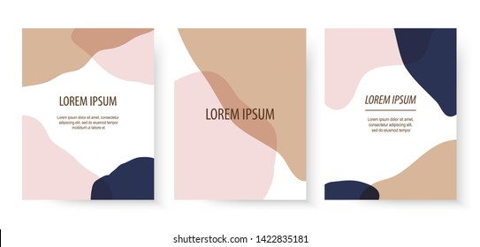 Mid Century Modern Art Card Templates Design.