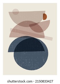 Mid century modern art print. Gallery wall printable art. Boho style interior decor.