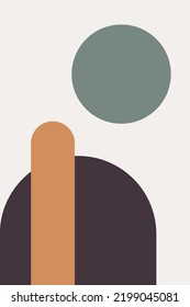 Mid Century Modern Art Print, Abstract Geometric Prints, Minimalist Line Wall Art Decor, Digital Dorm Printable
