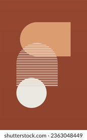 Mid Century Modern Boho Wall Art. Boho Print Wall Decor. Printable Abstract Geometric Wall Art Decoration