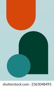 Mid Century Modern Boho Wall Art. Boho Print Wall Decor. Printable Abstract Geometric Wall Art Decoration