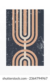 Moderne Boho Wall Art. Boho Print Wall Decor. druckbare abstrakte, geometrische Wandkunst