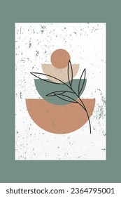 Mid Century Modern Boho Wall Art. Boho Print Wall Decor. Printable Abstract Geometric Wall Art Decoration