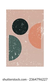Mid Century Modern Boho Wall Art. Boho Print Wall Decor. Printable Abstract Geometric Wall Art Decoration