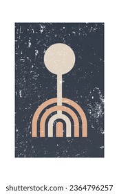 Mid Century Modern Boho Wall Art. Boho Print Wall Decor. Printable Abstract Geometric Wall Art Decoration
