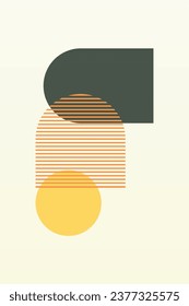 Mid Century Modern Boho Wall Art. Boho Print Wall Decor. Printable Abstract Geometric Wall Art Decoration