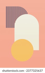Mid Century Modern Boho Wall Art. Boho Print Wall Decor. Printable Abstract Geometric Wall Art Decoration