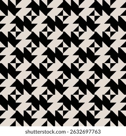 Mid century modern geometric pattern in black and white. Repeated and decorative design that can be used for packaging, decorating, interior design, wallpapers, and more.