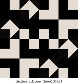 Mid century modern geometric pattern vector. Graphical illustration for a unique textiles and home décor.