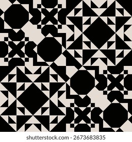 Moderner geometrischer Mustervektor der Mitte des Jahrhunderts. Grafische Illustration für einzigartige Textilien und Wohnkultur.
