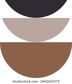 Mid Century Modern Geometric Shape Composition