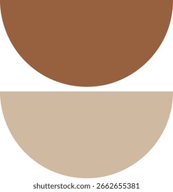 Mid Century Modern Geometric Shape Composition
