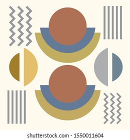 Mid Century Modern Geometric  vector graphic