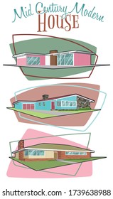 Mid Century Modern Homes 1950s, 1960s Style Houses, Vintage Architecture, Populuxe Style 