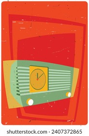 Mid Century Modern Radio, Atomic Age Design, 1950s Colors