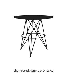 Mid Century Modern, Mid Century Modern Table, Table Vector, Modern Table, Contemporary Table, Furniture, Furnishing, Home Interior, Table Vector, Table Icon, Vector Illustration Background