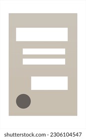 Mid Century Modern Wall Art Print. Beige Wall Art Decoration. Minimalist Wall Decor