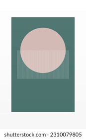 Mid Century Modern Wall Art. Geometric Shapes Wall Decor. Printable Digital Art