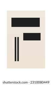 Mid Century Modern Wall Art Print. Beige Wall Art Decoration. Minimalist Wall Decor