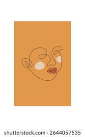 Pôster de decoração de parede moderna de meados do século. Fundo da arte de parede Boho