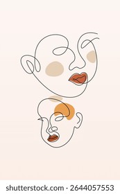 Mid century modern wall art decor poster. Boho wall art background
