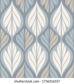 Vector Seamless Pattern Inspired By Retro Stock Vector (Royalty Free ...