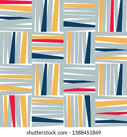Mid Century retro style geometric tiled pattern. Perfect for gift wrap paper, fabric print, stationery etc. 
