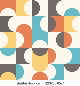 Mid century retro wallpaper pattern background