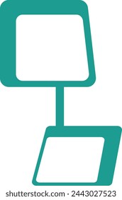 Mid Century Formen mit einfachem Design. Vektorgrafik auf weißem Hintergrund.