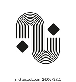 Mid century shapes. Vector illustration. EPS 10.