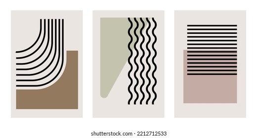 Mid Century Wall Art Decoration. Printable Modern Wall Decor. Abstract Wall Art Background Decoration