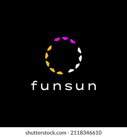 Mid Night Sun Fun 
abstract tech simple logo design