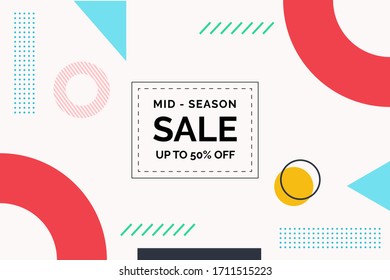 Mid Season Sale Background Template