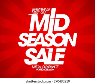 Mid season sale red design