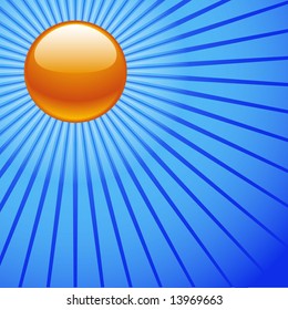Mid summer sky vector illustration
