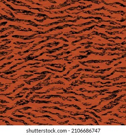  Mid tone orange apricot colors abstract grunge zebra texture  repeating Seamless Fashionable print. Fashion and stylish background