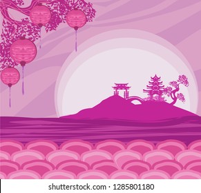 Mid-Autumn Festival for Chinese New Year - card