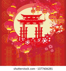 Mid-Autumn Festival for Chinese New Year - card