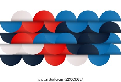 Mid-century geometric abstract pattern with simple shapes and beautiful color palette. Simple geometric pattern composition