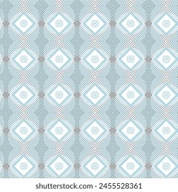 Mid-century geometric abstract pattern with simple shapes and beautiful color palette. Simple geometric pattern composition, best use in web design, business card, invitation, poster, textile print.