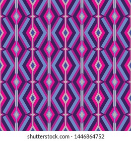 Mid-century modern art vector background. Abstract geometric seamless pattern. Decorative ornament in retro vintage design style. Atomic stylized backdrop. 