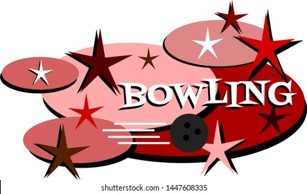 Mid-century modern bowling alley design