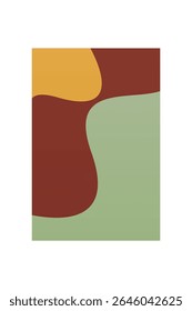 Mid-century Modern Minimalist Printable Wall Art. Colorful Mid-Century Art Print