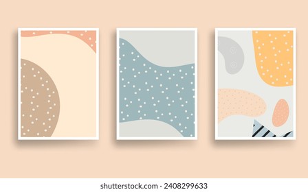 mid-century modern vector template set  